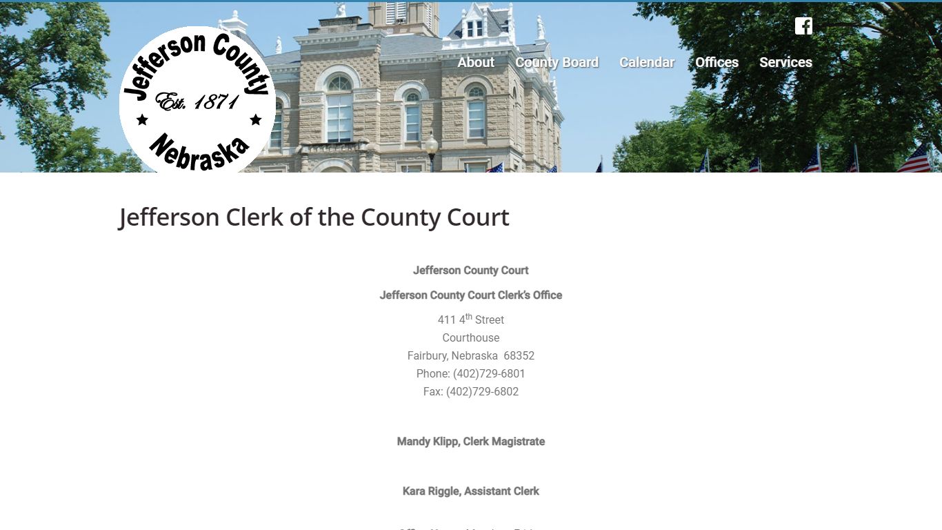 Jefferson Clerk of the County Court | Jefferson County